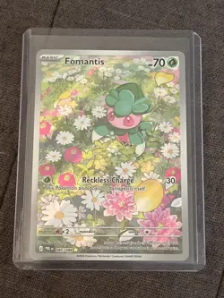 Fomantis 085/084 Illustration Rare Pokemon TCG Pitch Black ME05 English NM IR - Image 1