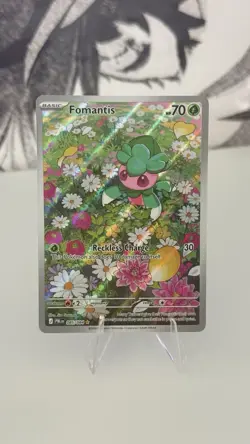 Fomantis 085/084 Illustration Rare Pokemon TCG Pitch Black ME05 English NM IR - Image 1