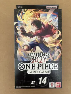 ONE PIECE TCG Unopened/Sealed Starter Deck ST-14 Monkey D. Luffy English - Image 1