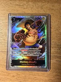 Monkey.D.Luffy (090) OP04-090 One Piece Kingdoms of Intrigue Foil Super Rare NM - Image 1