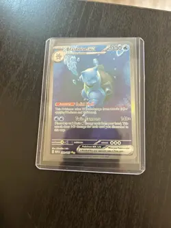 Pokemon Blastoise ex 200/165 SV Scarlet & Violet 151 Full Art Holo 330 HP EN - Image 2