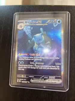 Pokemon Blastoise ex 200/165 SV Scarlet & Violet 151 Full Art Holo 330 HP EN - Image 4