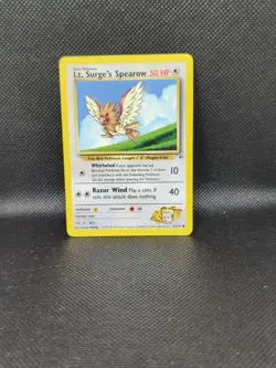 Lt. Surge's Spearow Gym Heroes 83/132 Pokemon Card WOTC NM - Image 1