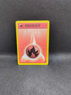 Fire Energy 128/132 Gym Challenge LP Pokemon TCG Card Wotc Vintage #1 - Image 1