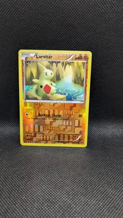Larvitar 40/124 Fates Collide Reverse Holo Near Mint Pokemon Card - Image 1