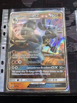 Pokemon card tcg Jumbo Oversized Promo Lucario GX SM100 sun and moon - Image 1