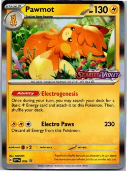Pawmot - (Prerelease) Promo SV: Scarlet & Violet Promo Cards 006 NM Holo - Image 1