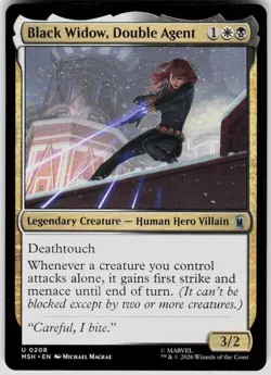 Black Widow Double Agent 208 Marvel Super Heroes Magic the Gathering - Image 1
