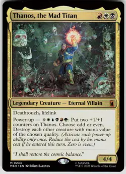 Thanos the Mad Titan 233 Marvel Super Heroes Magic the Gathering - Image 1