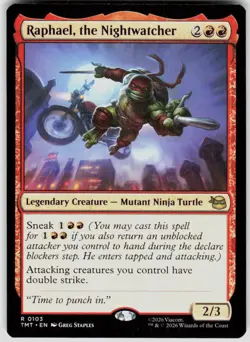 Raphael the Nightwatcher 103 Teenage Mutant Ninja Turtles Magic the Gathering - Image 1
