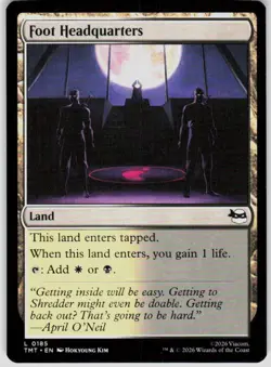 Foot Headquarters 185 Teenage Mutant Ninja Turtles Magic the Gathering - Image 1