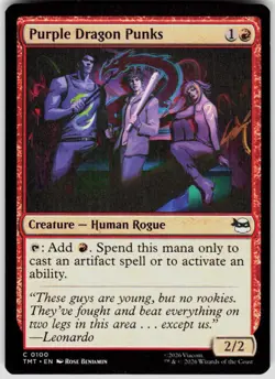 Purple Dragon Punks 100 Teenage Mutant Ninja Turtles Magic the Gathering - Image 1