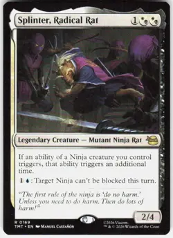 Splinter Radical Rat 169 Teenage Mutant Ninja Turtles Magic the Gathering - Image 1