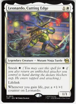 Leonardo Cutting Edge 15 Teenage Mutant Ninja Turtles Magic the Gathering - Image 1