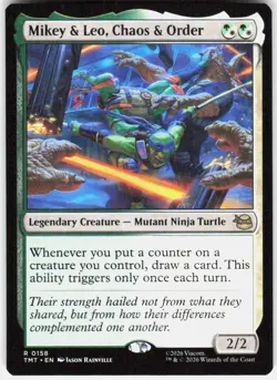 Mikey & Leo Chaos & Order 158 Teenage Mutant Ninja Turtles Magic the Gathering - Image 1