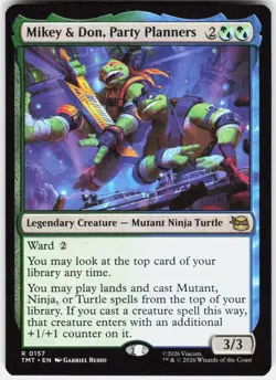 Mikey & Don Party Planners 157 Teenage Mutant Ninja Turtles Magic the Gathering - Image 1