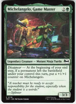 Michelangelo Game Master 118 Teenage Mutant Ninja Turtles Magic the Gathering - Image 1
