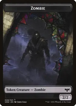Zombie (008) // Spirit (002) Foil Token Innistrad: Crimson Vow VOW MTG Magic - Image 1