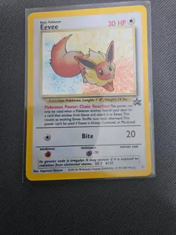 2000 Pokemon Eevee #11 - Black Star Promo Pokemon Card - Never Played - Image 1