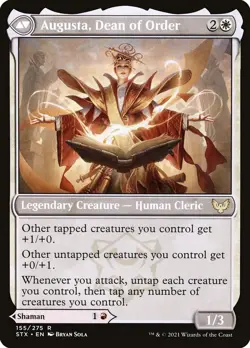 Plargg, Dean of Chaos // Augusta, Dean of Order (155) Strixhaven STX MTG - Image 2