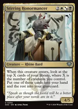 Stirring Honormancer Foil (234) Secrets of Strixhaven SOS MTG Magic - Image 1