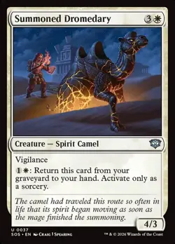 Summoned Dromedary Foil (037) Secrets of Strixhaven SOS MTG Magic - Image 1