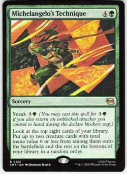 Michelangelo's Technique 122 Teenage Mutant Ninja Turtles Magic the Gathering - Image 1
