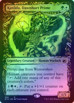 Katilda, Dawnhart Prime Foil (309) Showcase Innistrad: Midnight Hunt MID MTG - Image 1