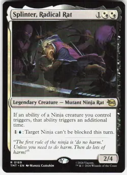 Splinter Radical Rat 169 Teenage Mutant Ninja Turtles Magic the Gathering - Image 1
