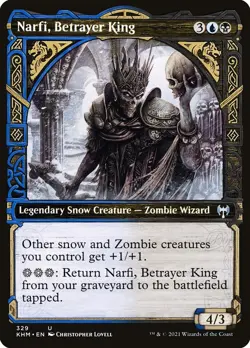 Narfi, Betrayer King (329) Showcase Kaldheim KHM MTG Magic - Image 1