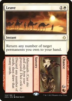 Leave // Chance (153) Hour of Devastation HOU MTG Magic - Image 1