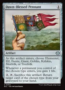 Dawn-Blessed Pennant Foil (254) Lorwyn Eclipsed ECL MTG Magic - Image 1