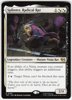 Splinter Radical Rat 169 Teenage Mutant Ninja Turtles Magic the Gathering - Image 1