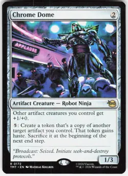 Chrome Dome 172 Teenage Mutant Ninja Turtles Magic the Gathering - Image 1