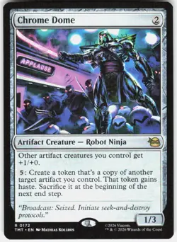 Chrome Dome 172 Teenage Mutant Ninja Turtles Magic the Gathering - Image 1