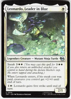Leonardo Leader in Blue 16 Teenage Mutant Ninja Turtles Magic the Gathering - Image 1