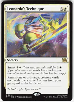 Leonardo's Technique 18 Teenage Mutant Ninja Turtles Magic the Gathering - Image 1