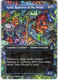 April Reporter of the Weird Borderless 206 Teenage Mutant Ninja Turtles Magic th - Image 1