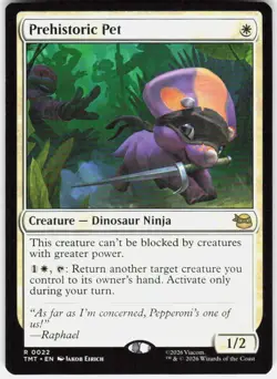 Prehistoric Pet 22 Teenage Mutant Ninja Turtles Magic the Gathering - Image 1