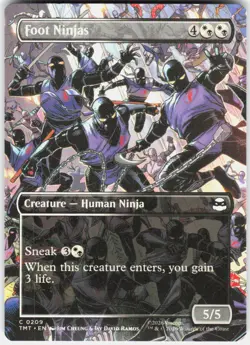 Foot Ninjas Borderless 209 Teenage Mutant Ninja Turtles Magic the Gathering - Image 1
