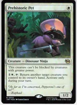 Prehistoric Pet Foil 22 Teenage Mutant Ninja Turtles Magic the Gathering - Image 1