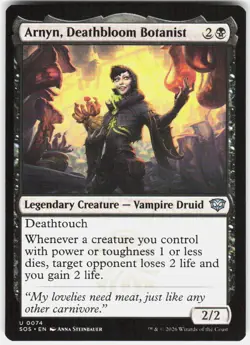 Arnyn Deathbloom Botanist 74 Secrets of Strixhaven Magic the Gathering - Image 1