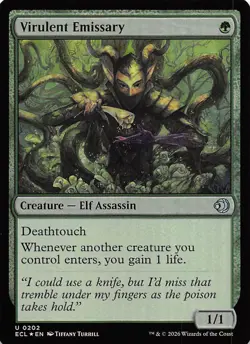 Virulent Emissary Foil 202 Lorwyn Eclipsed Magic the Gathering - Image 1