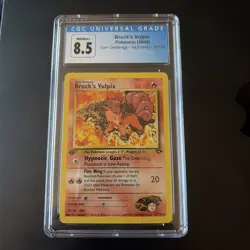 Brock's Vulpix CGC 8.5 NM/Mint+ #37 Pokemon Gym Challenge - Unlimited - Image 1