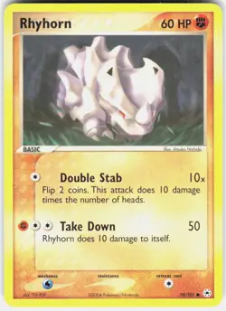 Rhyhorn 70/101 Hidden Legends Pokemon - Image 1