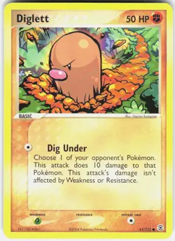 Diglett 61/112 FireRed & LeafGreen Pokemon - Image 1