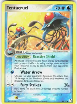 Tentacruel 45/92 Legend Maker Pokemon - Image 1