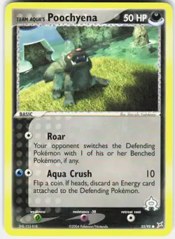 Team Aqua's Poochyena 55/95 Team Magma vs Team Aqua Pokemon - Image 1