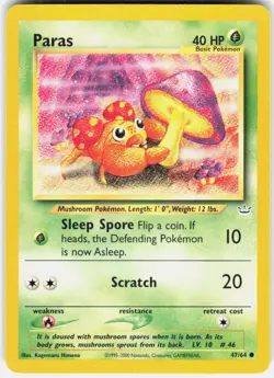 Paras 47/64 Neo Revelation Pokemon - Image 1