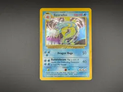 Pokemon TCG Base Set (Unlimited) Gyarados 6/102 Holo Rare LP/MP - Image 1